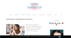 Desktop Screenshot of livingasunshinelife.com
